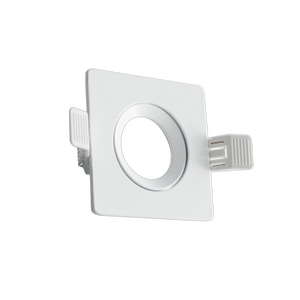 <b>Adjustable</b> Recessed Aluminum Support For Gu10 Mr16 <b>Lamps</b> White Finish Century - Product Image 1