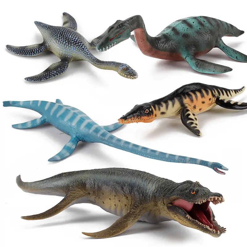시뮬레이션 쥬라기 공룡 모델 정적 고체 바다 블래스터 Mosasaur Plesiosaur 고대 선사 시대 해양 생물