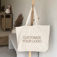 Sacs fourre-tout surdimensionnés personnalisés JOYSUN, en toile, réutilisables, durables, grands sacs de courses, sacs sportifs pour le yoga et le pilates