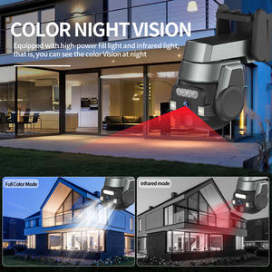 Cámara de Vigilancia Exterior IP66 Impermeable de 5MP CMOS con Tarjeta SD, Vista Panorámica de 350°, Visión Nocturna a Todo Color, Detección de Movimiento y Audio Bidireccional - Product Image 5