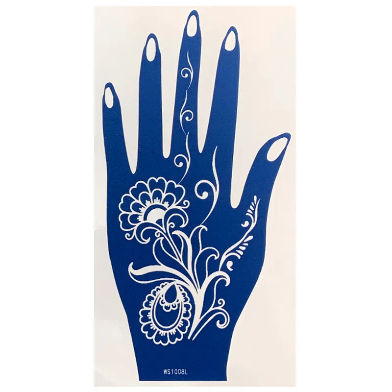 Stiker Tato Stensil dengan Layar Digunakan untuk Tato Henna Stensil dan Tato Glitter dan Lukisan Airbrush