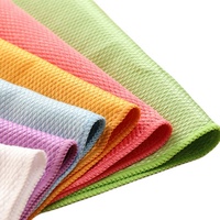 Chiffon de nettoyage en microfibre avec logo personnalisé, serviette de cuisine en tissu éponge français
