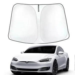 Creeaes Auto Windschutz scheibe Sonnenschutz abdeckungen Visiere Auto Frontscheibe Sonnenschutz für Tesla Model 3 Y Sonnenschutz Zubehör