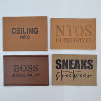 Étiquettes et patchs rectangulaires en cuir PU personnalisés avec logo et nom, à coudre, avec épingle de sûreté pour vêtements, bottes et sacs – Vente en gros