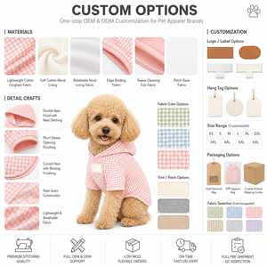 Veste de protection solaire pour chien à capuche, motif écossais arc-en-ciel, légère et respirante, pour chiots de petite et moyenne taille, pour les promenades quotidiennes en extérieur - Product Image 3