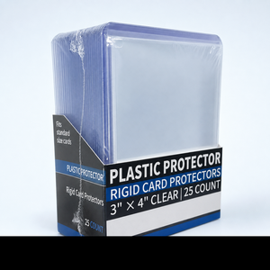 ชุดกล่องเก็บการ์ด 25 ชิ้น พร้อมซองใส่การ์ดแบบแข็ง PVC ปิดด้วยคลิป สำหรับการ์ดสะสมและการ์ดเกมกีฬา ขนาด 3x4 นิ้ว หนา 0.1 มม. - Product Image 1