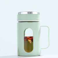 Tasses à thé en verre en gros avec poignée, résistantes à la chaleur, de haute qualité et pratiques, bouteille en verre pour le thé