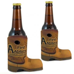 Promotional Neoprene Cowboy Boot Can <b>Coolers</b> Beer Coolie with Custom Printing for Wedding - Product Image 2
