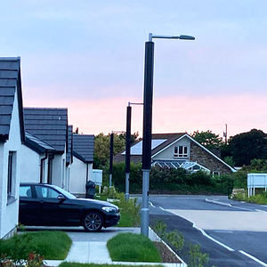 Offre Spéciale d'usine Ecosolar 120W tubulaire panneau solaire lampadaire cylindrique extérieur lampadaire monocristallin à haute efficacité - Product Image 4