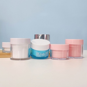 Custom 100g 20g 30g 50g Double Wall Acrylic PET <b>Plastic</b> Cosmetic Pot Skin Care Empty Cream <b>Jar</b> - Product Image 4