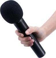 Housse en mousse épaissie pour microphone, protection anti-vent et anti-éclaboussures réutilisable pour micro de karaoké à domicile