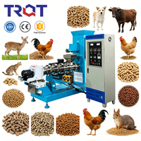 Machine automatique TianRuo pour aliments pour animaux de compagnie, extrudeuse d'aliments flottants pour poissons, moulin à granulés professionnel pour chiens, chats et oiseaux