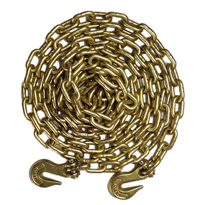 Nhiệm vụ nặng nề 3/8 \ "G70 Chuỗi Giao thông vận tải với clevis lấy móc 16ft 20ft 25ft kẽm kết thúc hàng hóa Tie xuống chuỗi cho xe tải & Trailer - Product Image 2