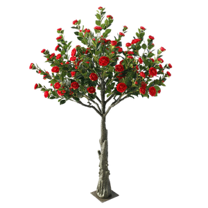 Centro de Mesa para Boda con Árbol de Cerezo de 3m, en Oferta, Maceta Grande con Flores Lila y Blancas, 7 Árboles de Cerezo de 3m - Product Image 1