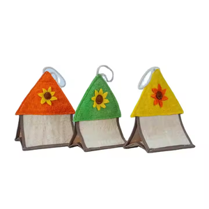 Caja de pañuelos decorativa de lufa natural, ecológica, estilo INS, para colgar verticalmente en el hogar. - Product Image 1