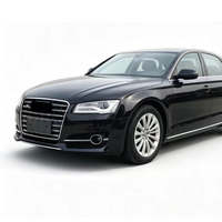 Kit complet de mise à niveau pour Audi A8 D4PA 2015-2018 : pare-chocs avant et arrière style S8, calandre, couvre-phares antibrouillard, diffuseur arrière, embouts d'échappement quadruples