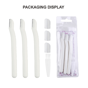 Set di strumenti per il trucco da donna personalizzabili in plastica sicura <span class=keywords><strong>e</strong></span> facile per la rimozione dei peli per sopracciglia <span class=keywords><strong>e</strong></span> rasoi - Product Image 5