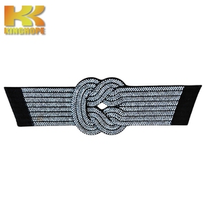 Appliques de strass personnalisées chanceuses patchs de strass pour la décoration de chaussures applique de cristal pour chaussure - Product Image 1