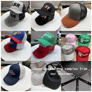 Hn11 Tùy Chỉnh Sombreros 3D Thêu Lưới Mũ 6 Bảng Điều Chỉnh Veracap Da Vá Gorra 112 Trucker Hat Mũ - Product Image 2