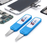HZY H-506 Juego de Cuchillas Ultrafinas de 0.1mm para Remover Pegamento de Pantallas LCD de Teléfonos, Herramienta para Abrir Vidrio Curvo, Herramienta para Despegar Baterías, Raspador de Chips IC