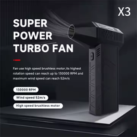 2025 haute vitesse Portable Mini électrique 130000 tr/min Turbo ventilateur Vertical petite éolienne outil de nettoyage de voiture pour voiture ventilateur violent