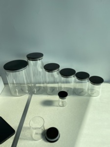 70/100/800/1000/1800/2100ml Handblown Airtight Food Grade Kitchen Storage <strong>Glass</strong> Canisters <strong>Glass</strong> <strong>Jar</strong> <strong>With</strong> Bamboo <strong>Lids</strong> - Product Image 6