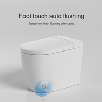 WC intelligent en céramique de petite taille, gain de place, sanitaire intelligent, WC automatique, salle de bain, WC monobloc