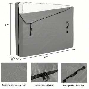 Housse de protection imperméable et résistante, sac de rangement épais pour matelas, pour déménagement et stockage - Product Image 3