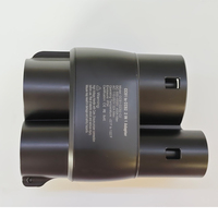 Adaptateur de charge EV 2-en-1 AC/DC 400A 1000V CCS1 vers CCS2, connecteur de charge rapide Type 1 vers Type 2 pour véhicules électriques européens