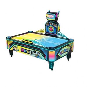 Table de hockey sur air combinée avec football, design rotatif, mobilier de jeu de hockey familial pour l'intérieur - Product Image 1