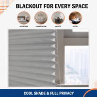 Tissu plissé laminé en aluminium FRS, occultant métallisé, réfléchissant la chaleur, matériau pour stores de fenêtre, transmission de la lumière inférieure à 3%