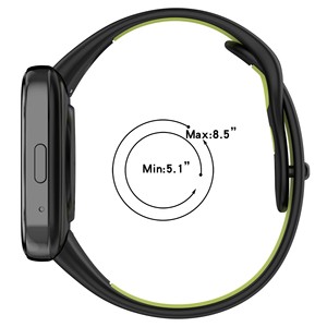 Correa de reloj inteligente costura banda de silicona de dos colores para <span class=keywords><strong>Mi</strong></span> <span class=keywords><strong>Xiaomi</strong></span> redmi <span class=keywords><strong>Watch</strong></span> 3 Active <span class=keywords><strong>Lite</strong></span> - Product Image 5
