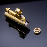 Briquet à kérosène vintage en laiton style trench, allumage automatique à une touche, mécanisme de bascule, briquet à huile rétro, cadeau