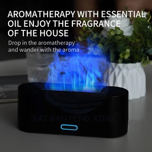 Mới bảy màu gradient ngọn lửa hương liệu Máy tạo độ ẩm văn phòng nhà USB tinh dầu khuếch tán - Product Image 5
