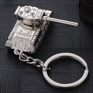 Creative Tank Model Metal Keychain <b>Car</b> Charm Cool Pendant Gift for Men Fathers Day <b>Key</b> <b>Ring</b> Decoration Accessory - Product Image 2