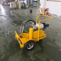 Petite machine de marquage routier à pulvérisation à froid au gazole (4L/min)