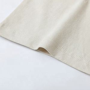 Venta al por mayor Streetwear camiseta Unisex Beige personalizado camiseta impresa gráfico camisetas - Product Image 4