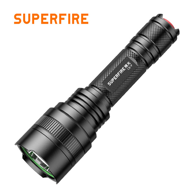 Rechargeable LED Tactical Bright Aluminum Alloy Camping Waterproof Flashlight 230 Lumens 200M Beam Distance Long Range