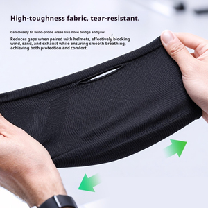 Mascarilla con lazo para la oreja, resistente al viento, al frío y al polvo, mantiene el calor, tela de alta elasticidad que absorbe la humedad para ciclismo al aire libre, pesca, etc. - Product Image 2