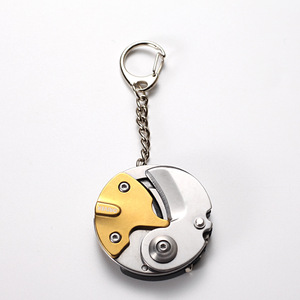 Navaja de bolsillo con llavero y destornillador, herramienta multifuncional hexagonal para monedas, herramienta de supervivencia EDC para exteriores, mini herramienta plegable. - Product Image 6