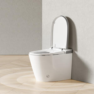 Ensemble WC et <span class=keywords><strong>lavabo</strong></span> à poser au sol, siège de toilette chauffant intelligent, céramique, <span class=keywords><strong>siphon</strong></span> en S, WC portable de luxe - Product Image 6