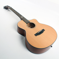 Factory OEM Professional Solid Mahogany Neck Handmade High Quality Acoustic Electric Guitar