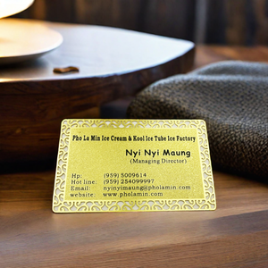 Kartu Ucapan Terima Kasih Personal untuk Desain Kartu Bisnis Usaha Kecil, Kartu Bisnis Logam Kosong Kustom Mewah dari Baja Anti Karat dan Aluminium - Product Image 3