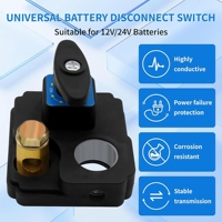 Interrupteur de déconnexion de batterie 250A 12V/24V interrupteur de mise à mort de batterie de voiture interrupteur d'isolateur de coupure de courant principal robuste pour camion RV