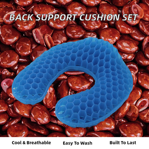 Coussin de siège de voiture ergonomique en TPE alvéolé carré pour l'été, soutien des fesses, amovible, lavable, rafraîchissant - Product Image 5