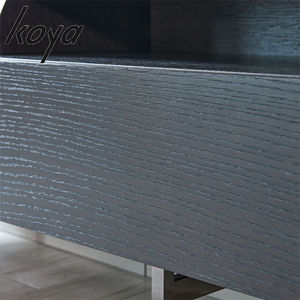 Vente en gros d'usine de meubles de salon, <span class=keywords><strong>meuble</strong></span> <span class=keywords><strong>TV</strong></span> moderne, <span class=keywords><strong>meuble</strong></span> <span class=keywords><strong>TV</strong></span> en bois de chêne noir avec cadre en métal - Product Image 6