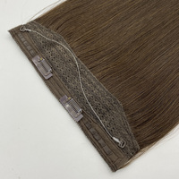Extensions de cheveux invisibles de haute qualité en fil de pêche, double trame, qualité Remy, cheveux humains chinois, sans traitement chimique