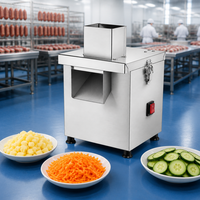 Professionele commerciële groentesnijder Elektrische roestvrijstalen automatische snijmachine Aardappelen Wortel Ui Restaurant Hotel