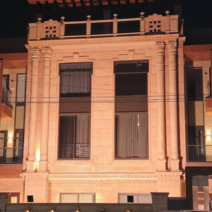 Heritage Sandstone Facade With Pillars Traditional Carved Stone Front Elevation Design For Heritage Architecture Stone Carvings - Product Image 1