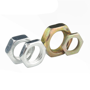 Wanqian Fasteners Carbon Steel Hexagonal Thin Nuts M3 M4 M5 M6 M8 M10 M12 M14 M16 M18 M20 M80 Standard - Product Image 1